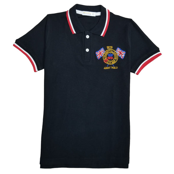 Boys Classic Black Polo Shirt