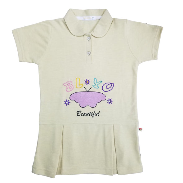 Girls Blended Top Lemon Color